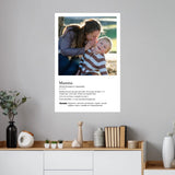 Poster personalizzato - Definizione mamma
