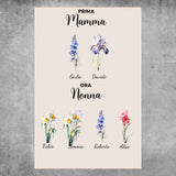 Poster personalizzato - Prima mamma, ora nonna