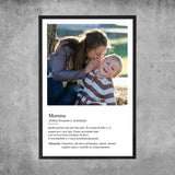 Poster personalizzato - Definizione mamma
