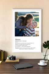 Poster personalizzato - Definizione mamma