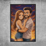 Poster personalizzato - Ritratto in stile Anime