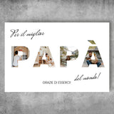 Poster personalizzato - Per il miglior papà
