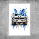 Poster personalizzato - Auto ad acquerello
