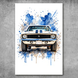Poster personalizzato - Auto ad acquerello