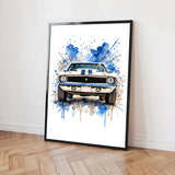 Poster personalizzato - Auto ad acquerello