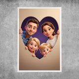 Poster personalizzato - Cuore animato