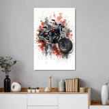 Poster personalizzato - Moto ad acquerello