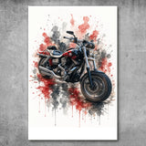 Poster personalizzato - Moto ad acquerello